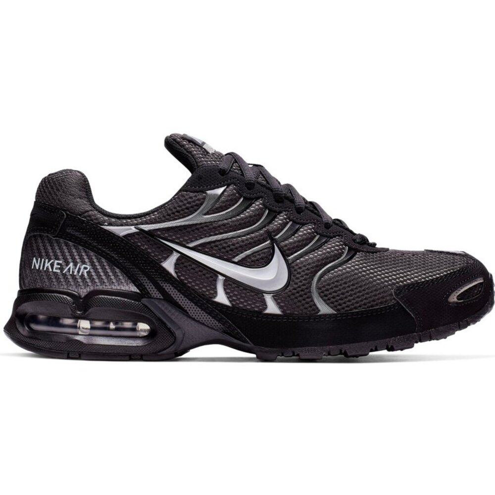NWT Nike Men Air Max Torch 4 Shoes, Anthracite/Metallic Silver-Black, 8.5